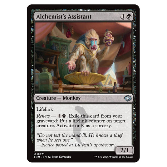 Alchemist's Assistant 0071 card from the Magic The Gathering set Tarkir: Dragonstorm