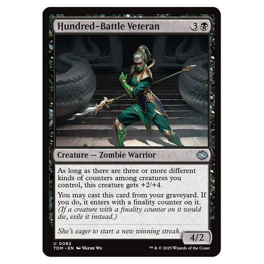 Hundred-Battle Veteran 0082 card from the Magic The Gathering set Tarkir: Dragonstorm