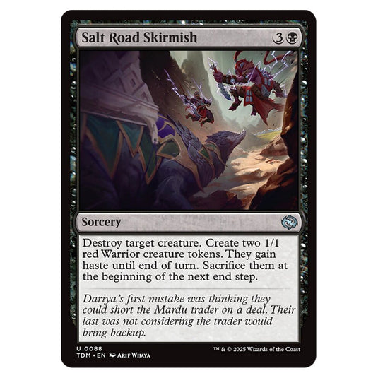 Salt Road Skirmish 0088 card from the Magic The Gathering set Tarkir: Dragonstorm