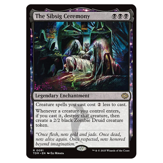 The Sibsig Ceremony 0091 card from the Magic The Gathering set Tarkir: Dragonstorm