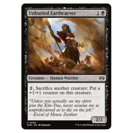 Unburied Earthcarver 0095 card from the Magic The Gathering set Tarkir: Dragonstorm