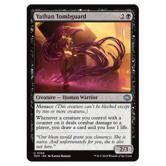 Yathan Tombguard 0100 card from the Magic The Gathering set Tarkir: Dragonstorm