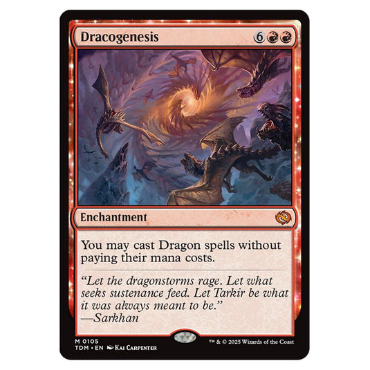 Dracogenesis 0105 card from the Magic The Gathering set Tarkir: Dragonstorm