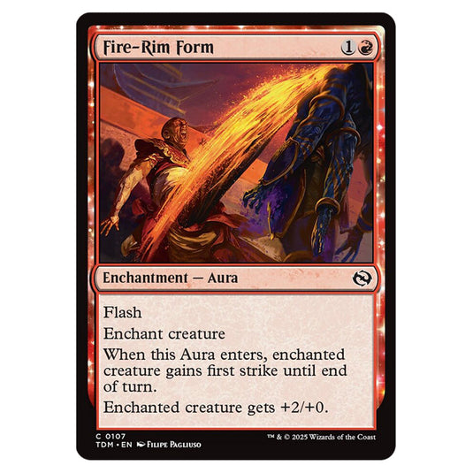 Fire-Rim Form 0107 card from the Magic The Gathering set Tarkir: Dragonstorm