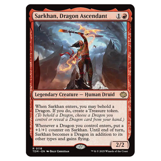 Sarkhan, Dragon Ascendant 0118 card from the Magic The Gathering set Tarkir: Dragonstorm