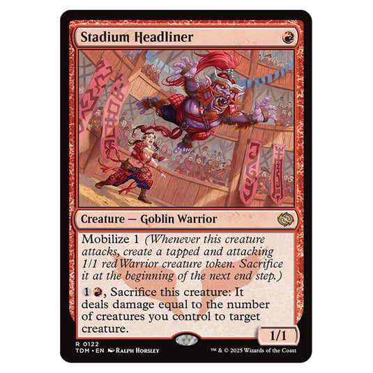 Stadium Headliner 0122 card from the Magic The Gathering set Tarkir: Dragonstorm
