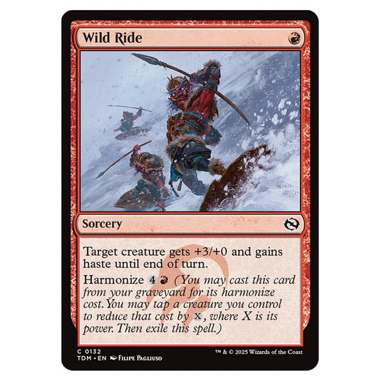 Wild Ride 0132 card from the Magic The Gathering set Tarkir: Dragonstorm