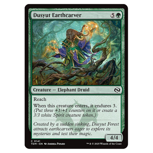 Dusyut Earthcarver 0141 card from the Magic The Gathering set Tarkir: Dragonstorm