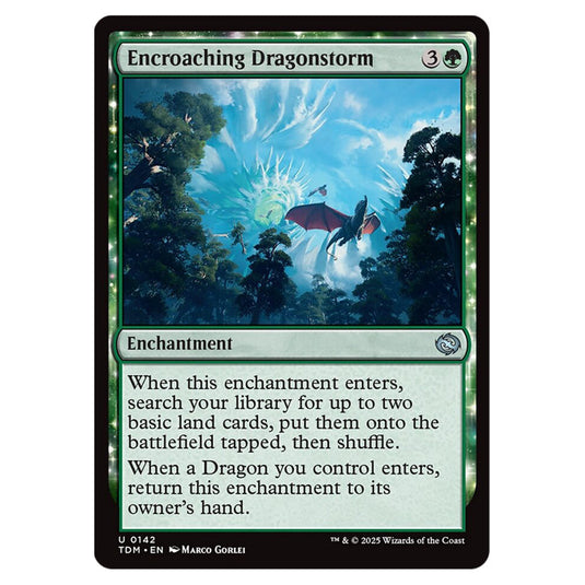 Encroaching Dragonstorm 0142 card from the Magic The Gathering set Tarkir: Dragonstorm