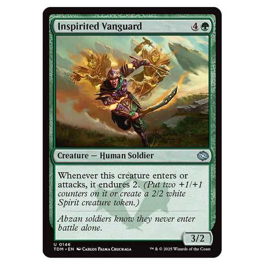 Inspirited Vanguard 0146 card from the Magic The Gathering set Tarkir: Dragonstorm
