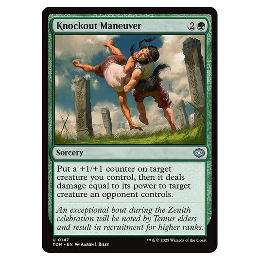 Knockout Maneuver 0147 card from the Magic The Gathering set Tarkir: Dragonstorm