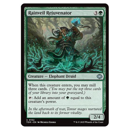 Rainveil Rejuvenator 0152 card from the Magic The Gathering set Tarkir: Dragonstorm