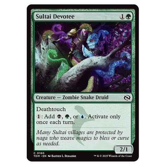 Sultai Devotee 0160 card from the Magic The Gathering set Tarkir: Dragonstorm