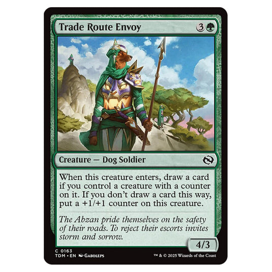 Trade Route Envoy 0163 card from the Magic The Gathering set Tarkir: Dragonstorm