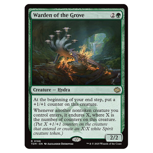 Warden of the Grove 0166 card from the Magic The Gathering set Tarkir: Dragonstorm