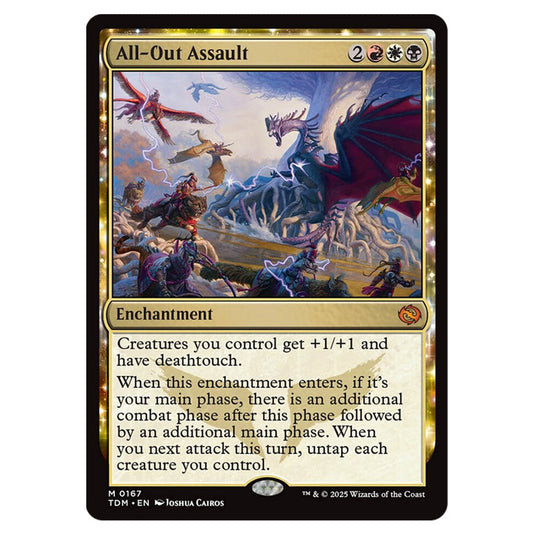 All-Out Assault 0167 card from the Magic The Gathering set Tarkir: Dragonstorm