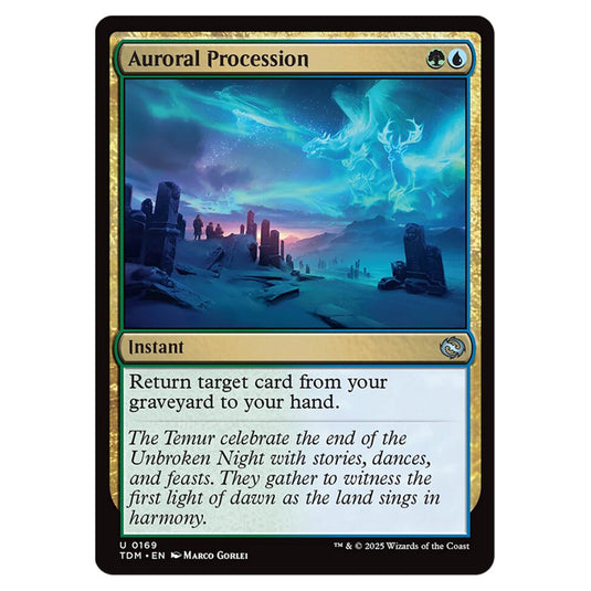Auroral Procession 0169 card from the Magic The Gathering set Tarkir: Dragonstorm