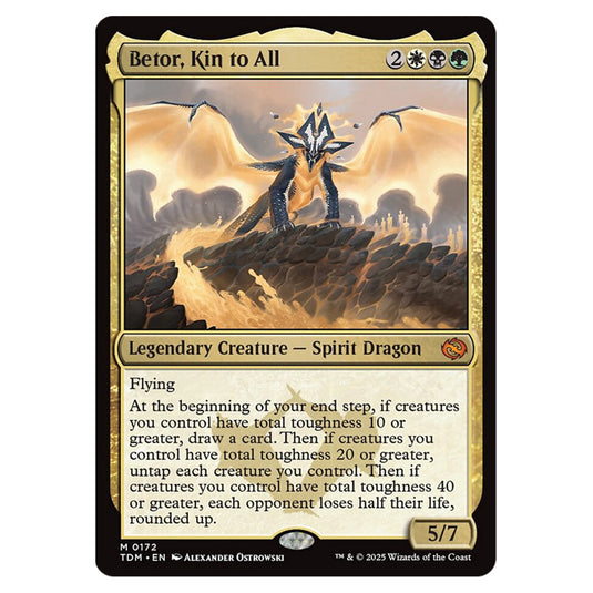 Betor, Kin to All 0172 card from the Magic The Gathering set Tarkir: Dragonstorm