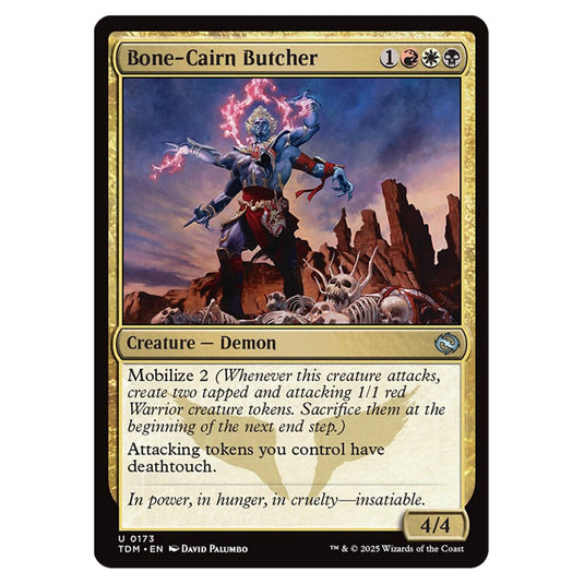 Bone-Cairn Butcher 0173 card from the Magic The Gathering set Tarkir: Dragonstorm