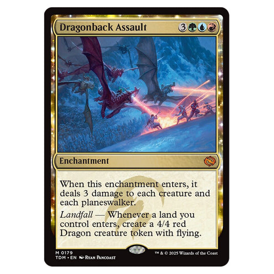 Dragonback Assault 0179 card from the Magic The Gathering set Tarkir: Dragonstorm