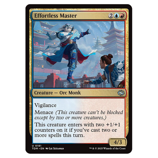 Effortless Master 0181 card from the Magic The Gathering set Tarkir: Dragonstorm