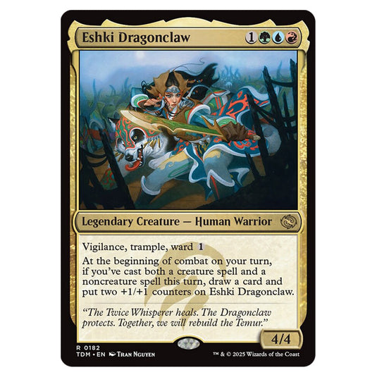 Eshki Dragonclaw 0182 card from the Magic The Gathering set Tarkir: Dragonstorm