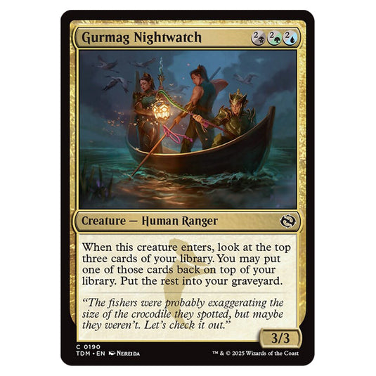 Gurmag Nightwatch 0190 card from the Magic The Gathering set Tarkir: Dragonstorm
