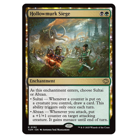 Hollowmurk Siege 0192 card from the Magic The Gathering set Tarkir: Dragonstorm