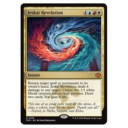 Jeskai Revelation 0196 card from the Magic The Gathering set Tarkir: Dragonstorm