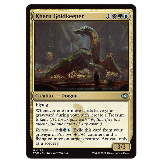 Kheru Goldkeeper 0199 card from the Magic The Gathering set Tarkir: Dragonstorm