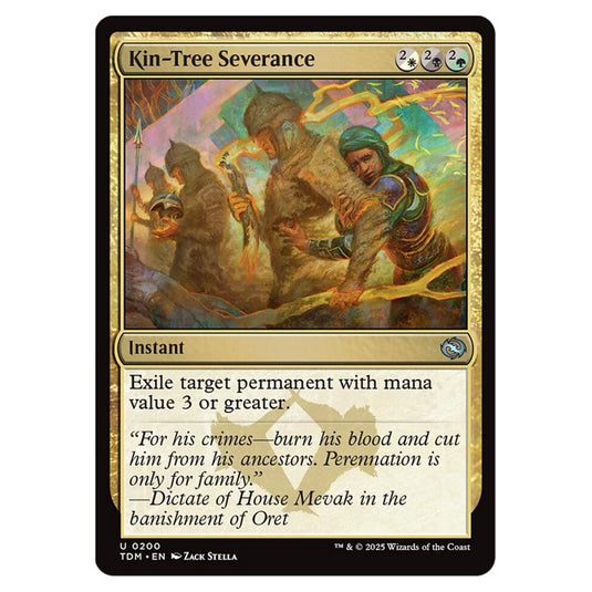 Kin-Tree Severance 0200 card from the Magic The Gathering set Tarkir: Dragonstorm