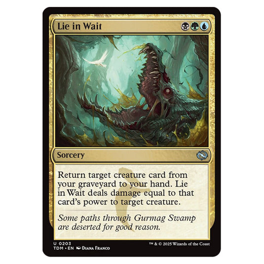 Lie in Wait 0203 card from the Magic The Gathering set Tarkir: Dragonstorm