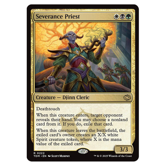 Severance Priest 0222 card from the Magic The Gathering set Tarkir: Dragonstorm