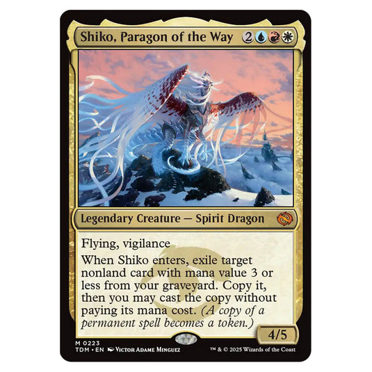 Shiko, Paragon of the Way 0223 card from the Magic The Gathering set Tarkir: Dragonstorm