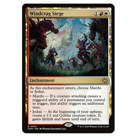 Windcrag Siege 0235 card from the Magic The Gathering set Tarkir: Dragonstorm