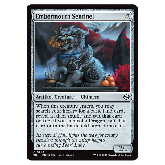 Embermouth Sentinel 0242 card from the Magic The Gathering set Tarkir: Dragonstorm