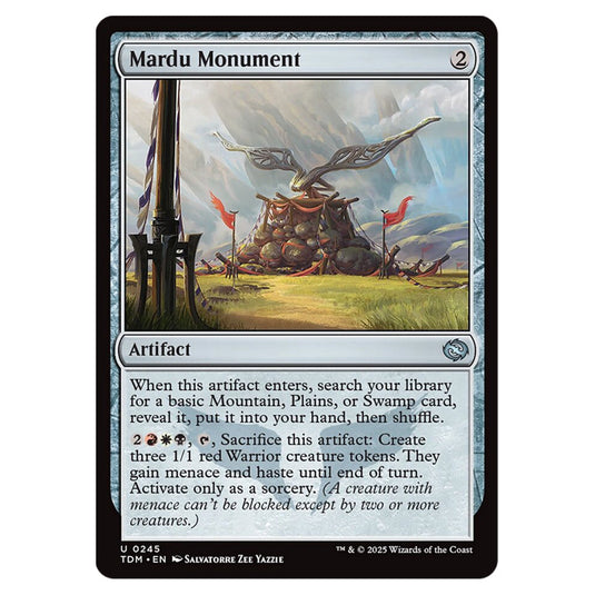 Mardu Monument 0245 card from the Magic The Gathering set Tarkir: Dragonstorm