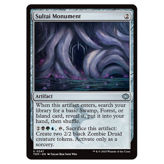 Sultai Monument 0247 card from the Magic The Gathering set Tarkir: Dragonstorm