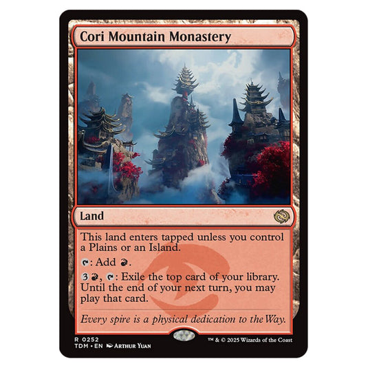 Cori Mountain Monastery 0252 card from the Magic The Gathering set Tarkir: Dragonstorm