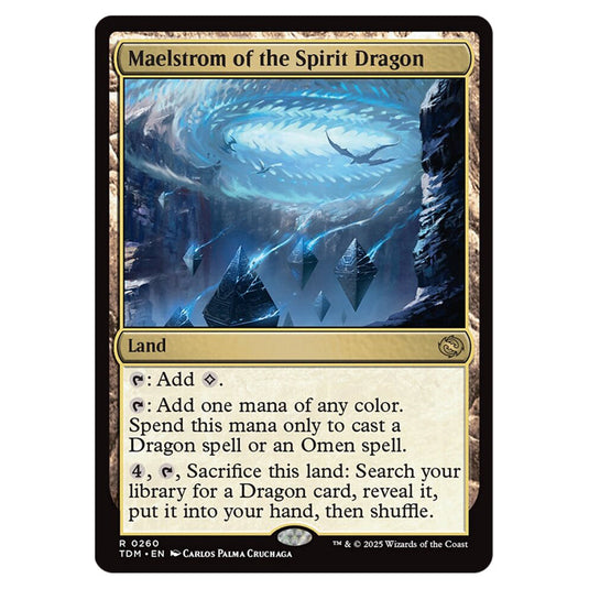 Maelstrom of the Spirit Dragon 0260 card from the Magic The Gathering set Tarkir: Dragonstorm