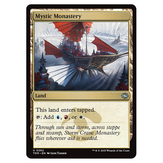 Mystic Monastery 0262 card from the Magic The Gathering set Tarkir: Dragonstorm