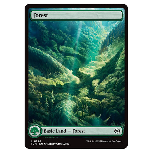 Forest 0276 card from the Magic The Gathering set Tarkir: Dragonstorm