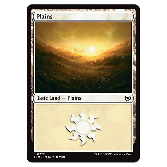 Plains 0277 card from the Magic The Gathering set Tarkir: Dragonstorm