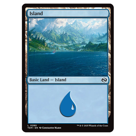 Island 0280 card from the Magic The Gathering set Tarkir: Dragonstorm