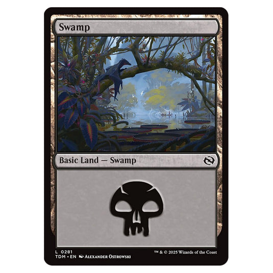 Swamp 0281 card from the Magic The Gathering set Tarkir: Dragonstorm