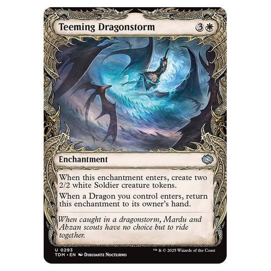 Teeming Dragonstorm 0293 card from the Magic The Gathering set Tarkir: Dragonstorm