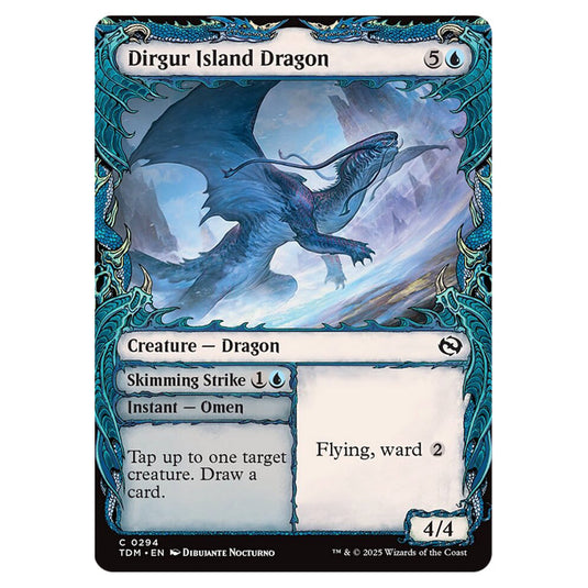 Dirgur Island Dragon // Skimming Strike 0294 card from the Magic The Gathering set Tarkir: Dragonstorm