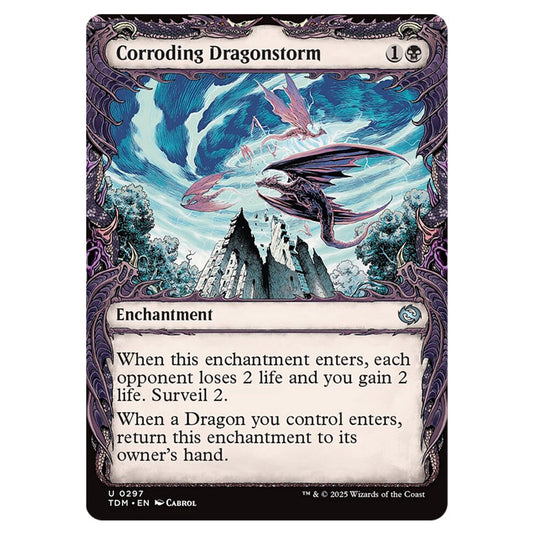Corroding Dragonstorm 0297 card from the Magic The Gathering set Tarkir: Dragonstorm