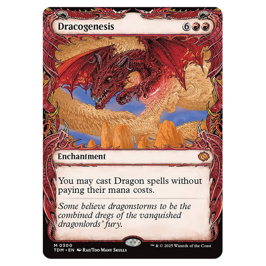 Dracogenesis 0300 card from the Magic The Gathering set Tarkir: Dragonstorm