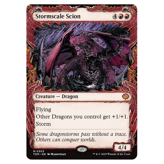 Stormscale Scion 0303 card from the Magic The Gathering set Tarkir: Dragonstorm